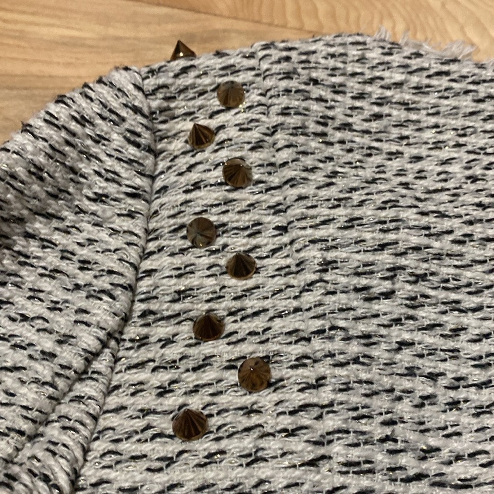 Line and Dot Tweed Sweater Jacket - Picture 11 of 17